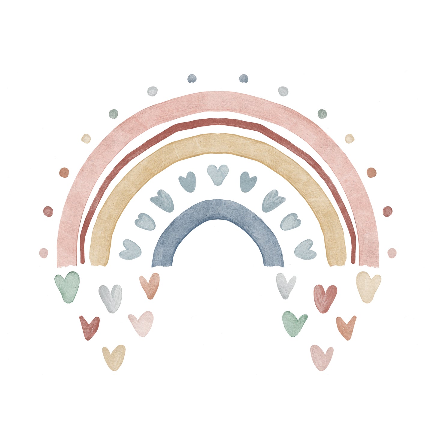 Arcoíris corazones