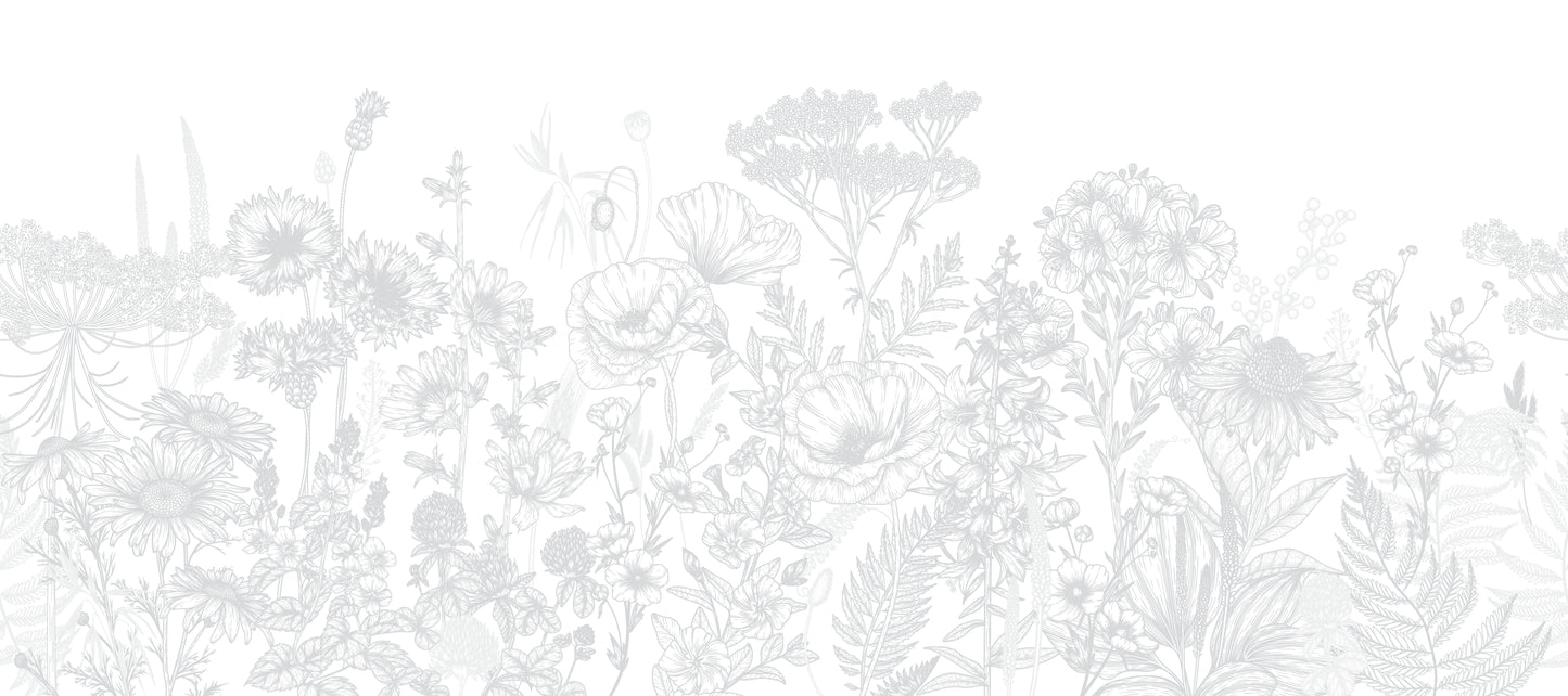 Floreciendo en grande gris