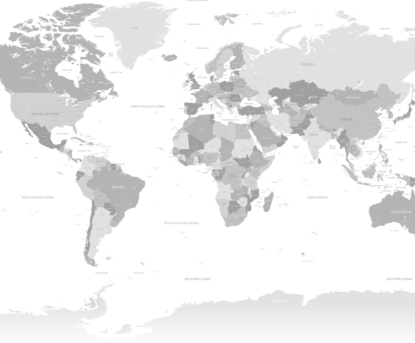 Mapa mundi países/ciudades