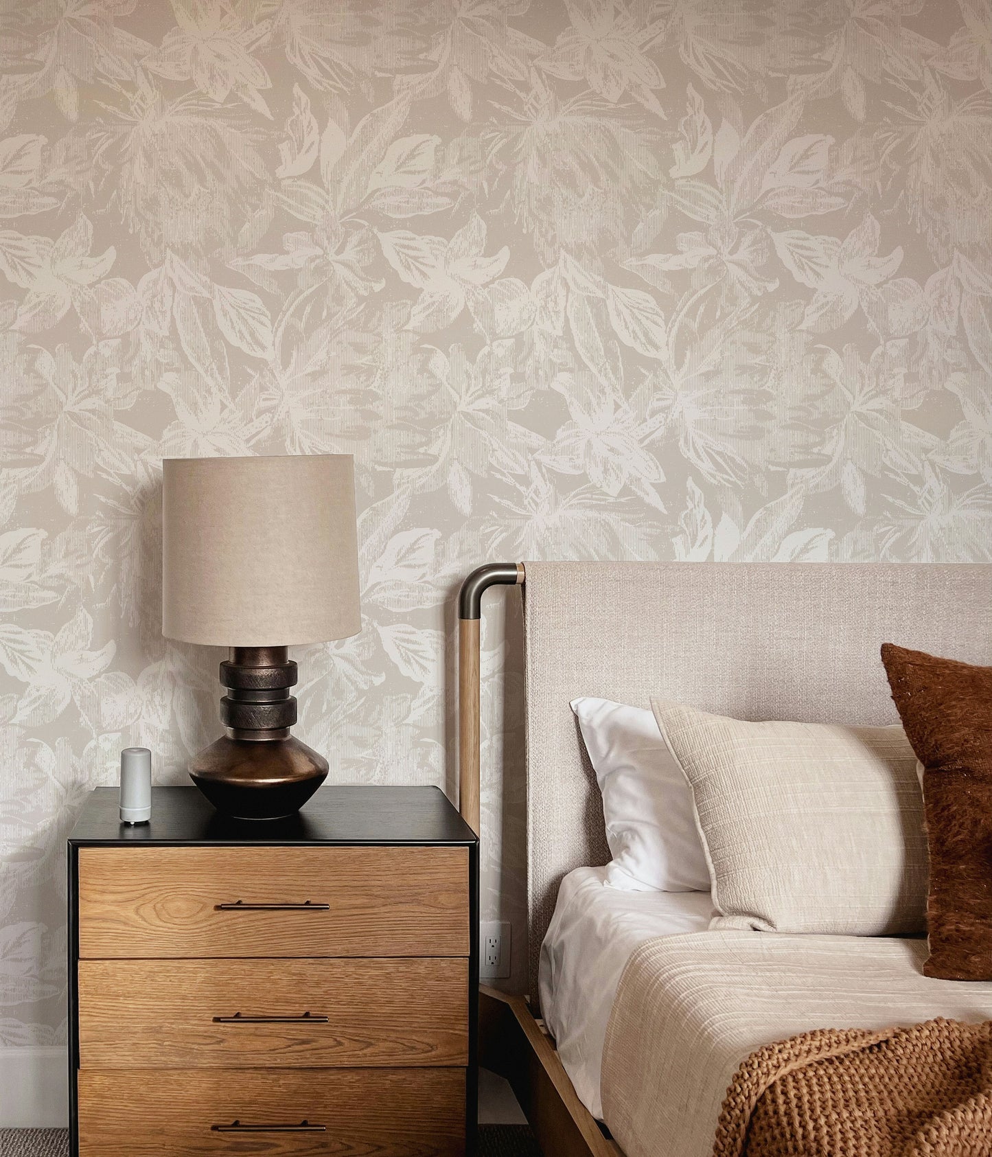 Flores antiguas beige