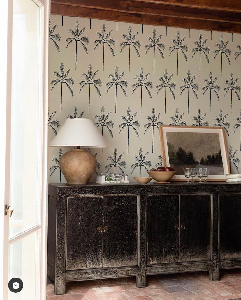 Detalle palmera negra