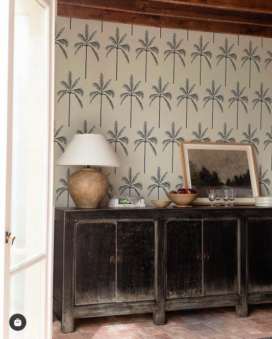 Detalle palmera negra