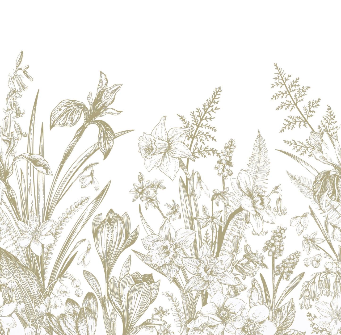 Flores y botánica verde