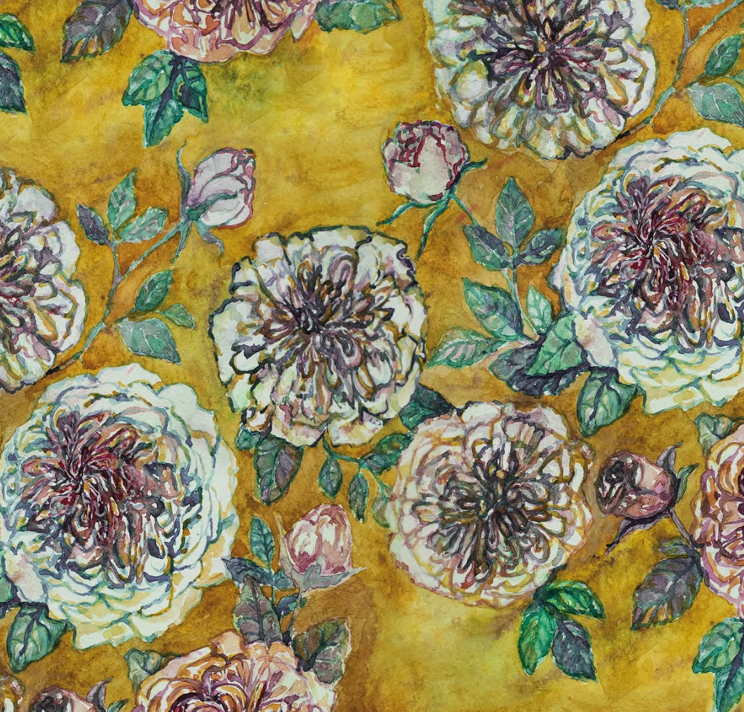 Flor pintada mostaza