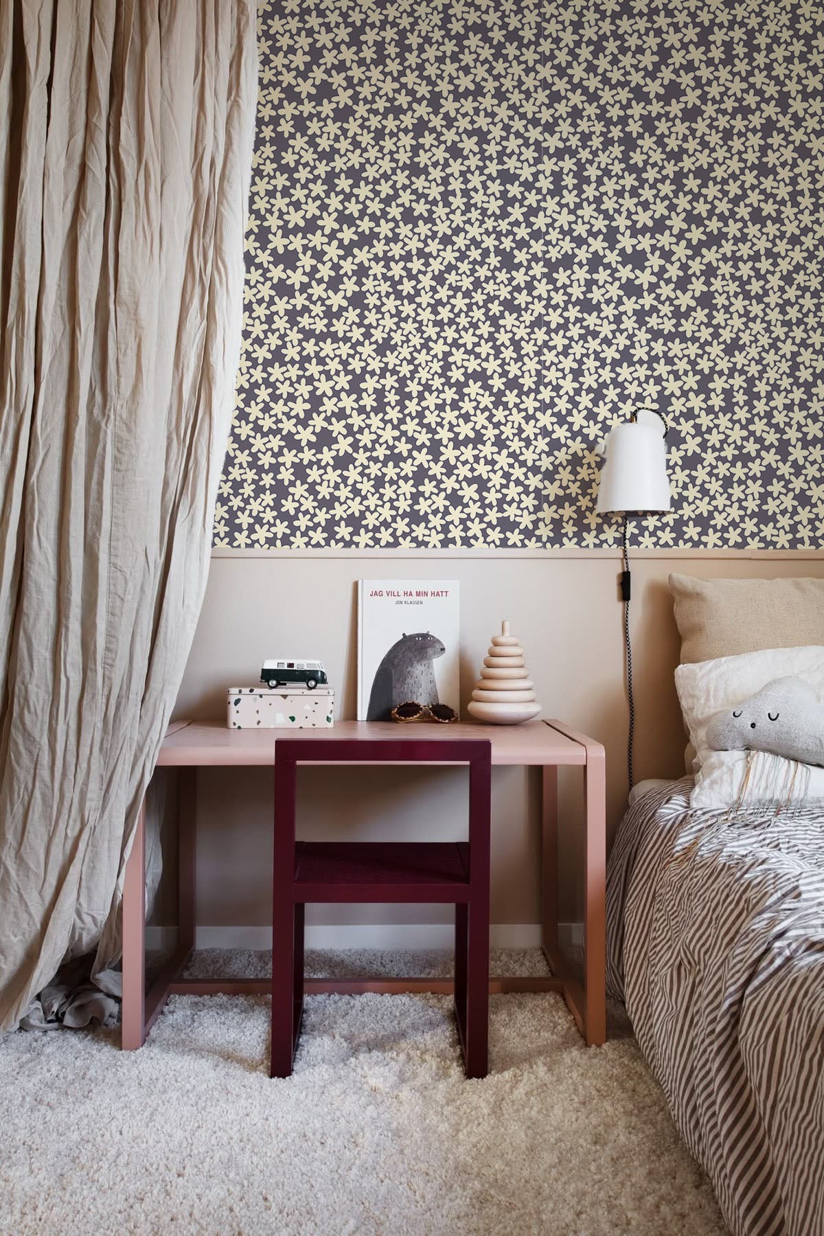 Mini jardín violeta