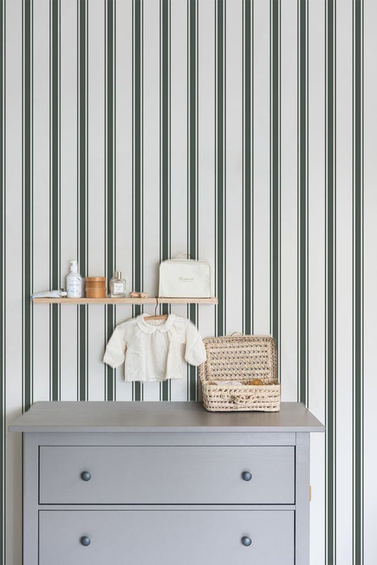 Lineal triple verde profundo