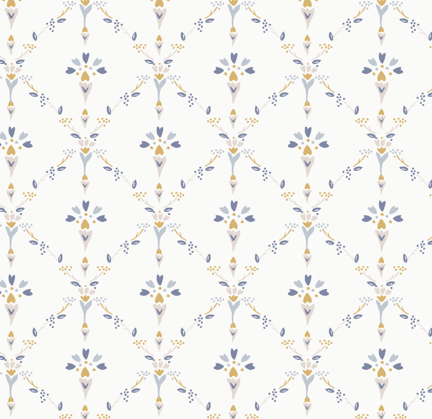 Patrón flora en color