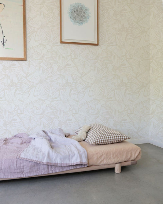 Mariposas detalle beige