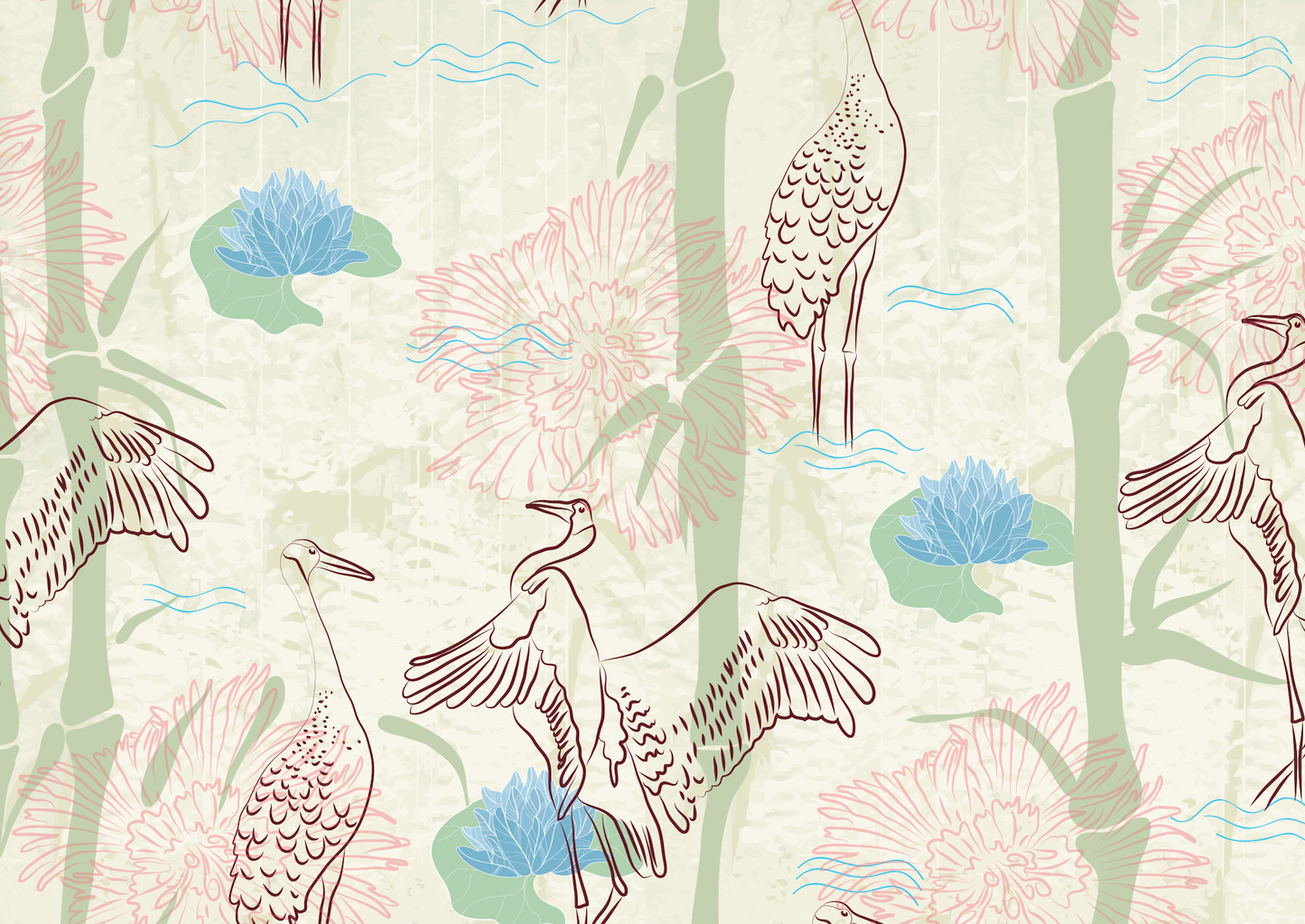 Garzas en jardin