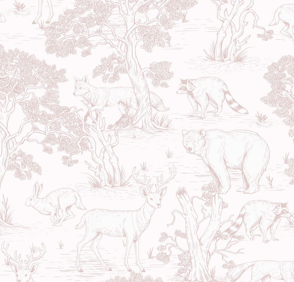 Bosque silvestre rosa