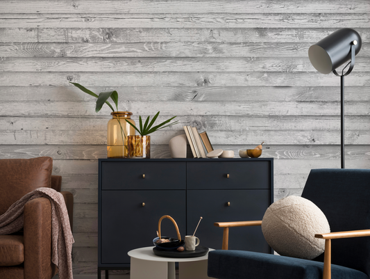 Madera horizontal gris