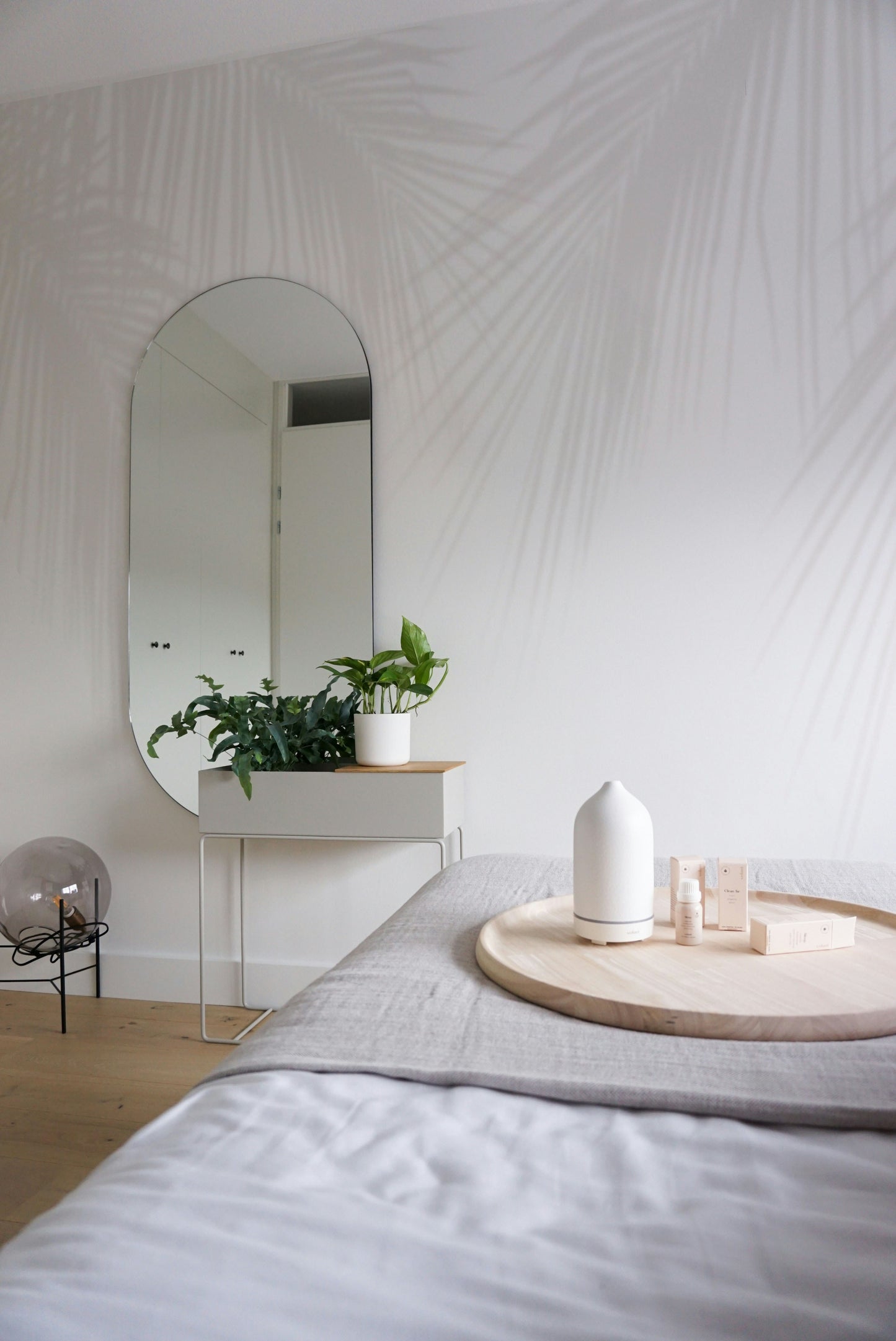 Sombra de palmera beige