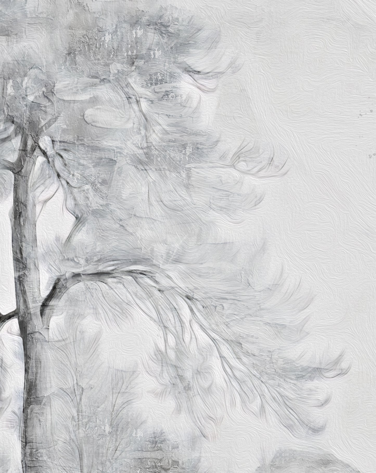 Paisaje gris pintado