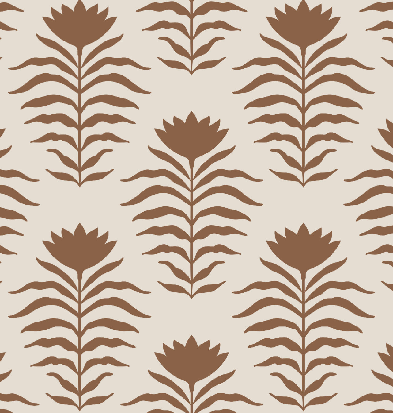 Patrón Flor terracota