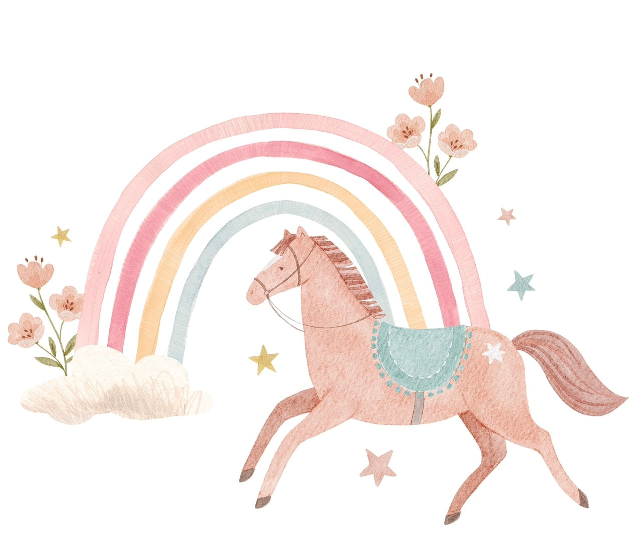 Arcoiris y unicornio
