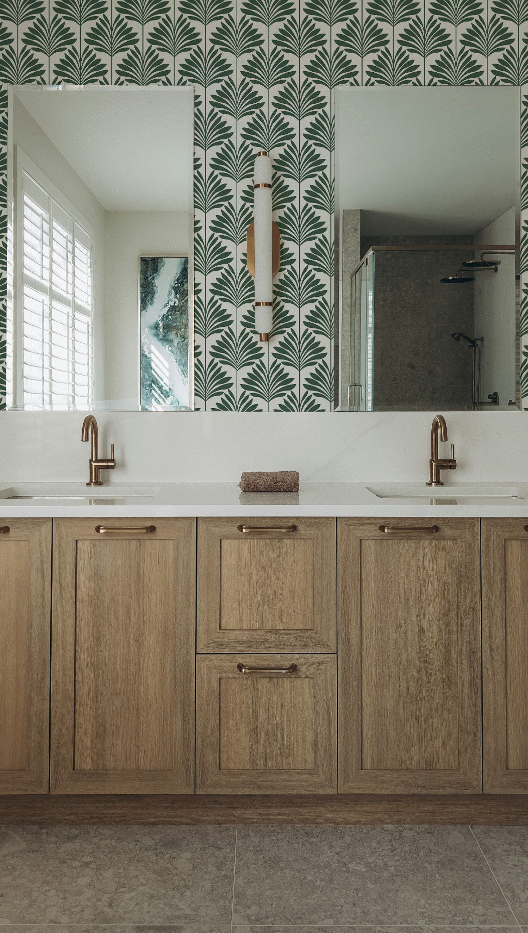 Patrón verde en caída