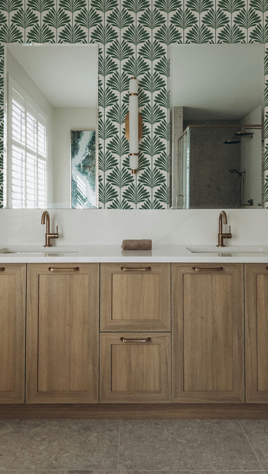 Patrón verde en caída