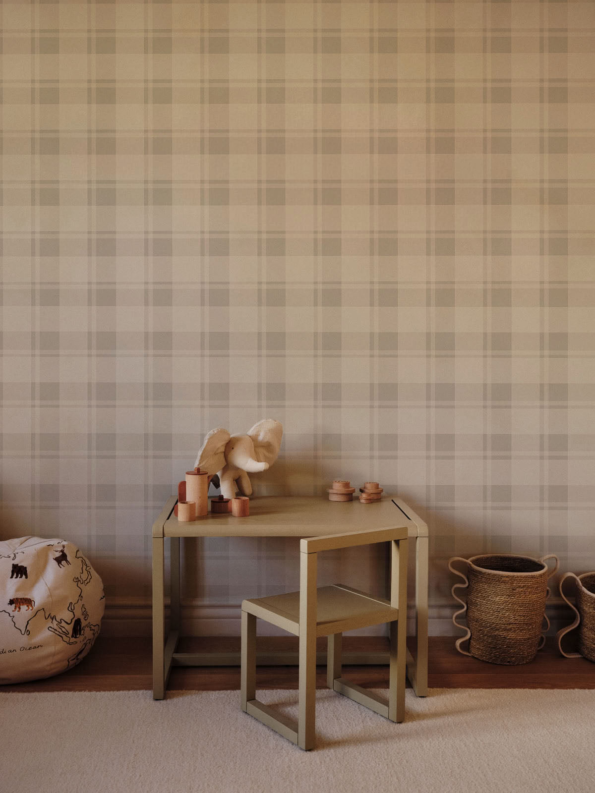 Cuadrille beige y blando