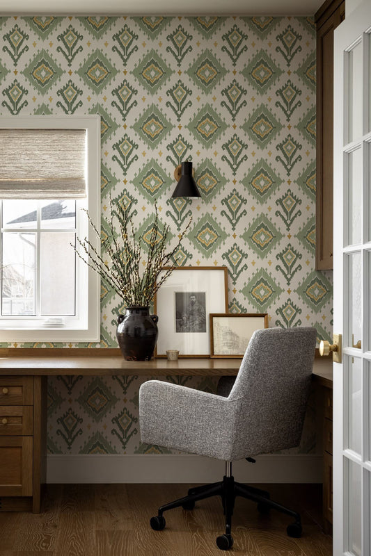 Patrón jaspeado verde