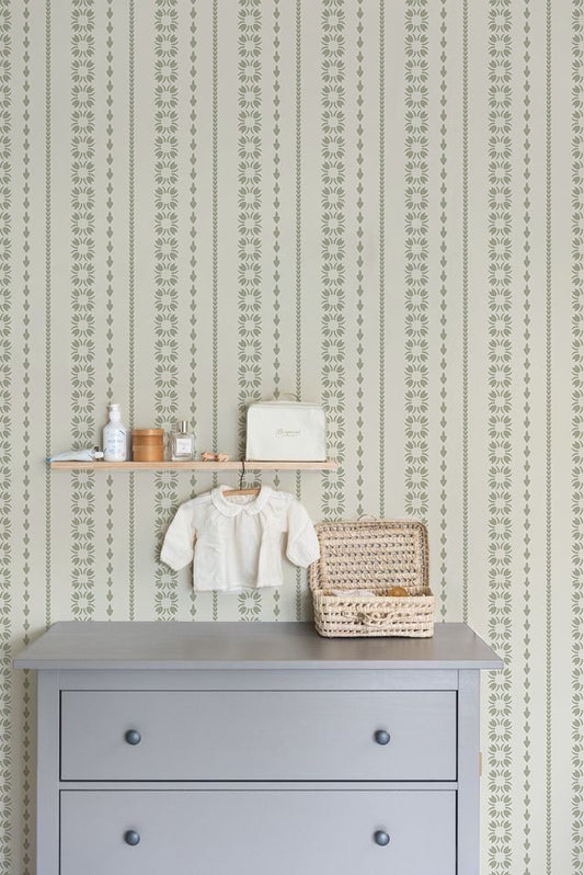 Lineal y patrón verde