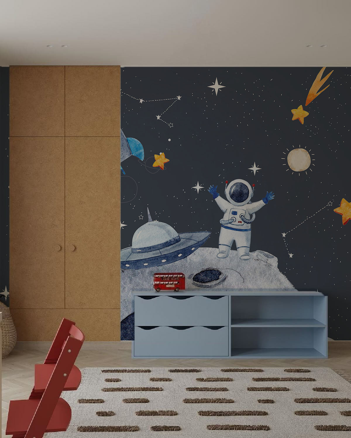Astronauta sobre la luna