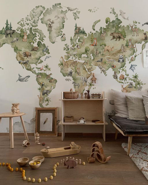 Mapa Mundi animales