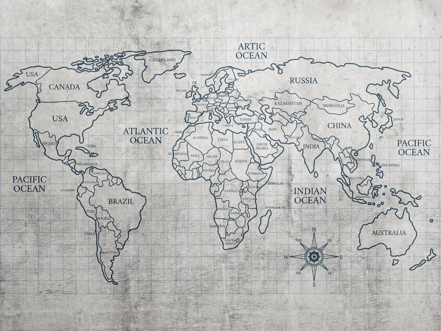 Mapa en concreto